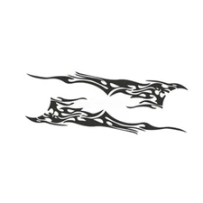 Car Body Sticker Side Door Flame Graphics Vinyl Stripes Racing Decal Decoration