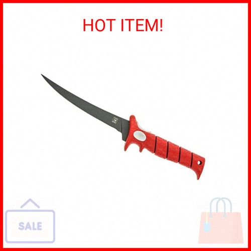 Bubba 9 Inch Tapered Flex Fillet Knife with Non-Slip Grip Handle, Full Tang High