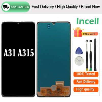 Incell For Samsung Galaxy A31 A315 2020 LCD Display Touch Screen Digitizer Black
