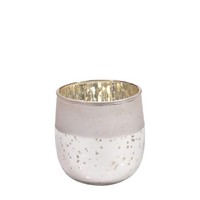 Teelichthalter & Windlicht Snow Frost Aus Glas