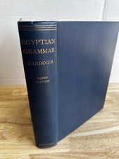 Egyptian Grammar Sir Alan Gardiner 1964 Third Edition Revised Hieroglyphs Oxford