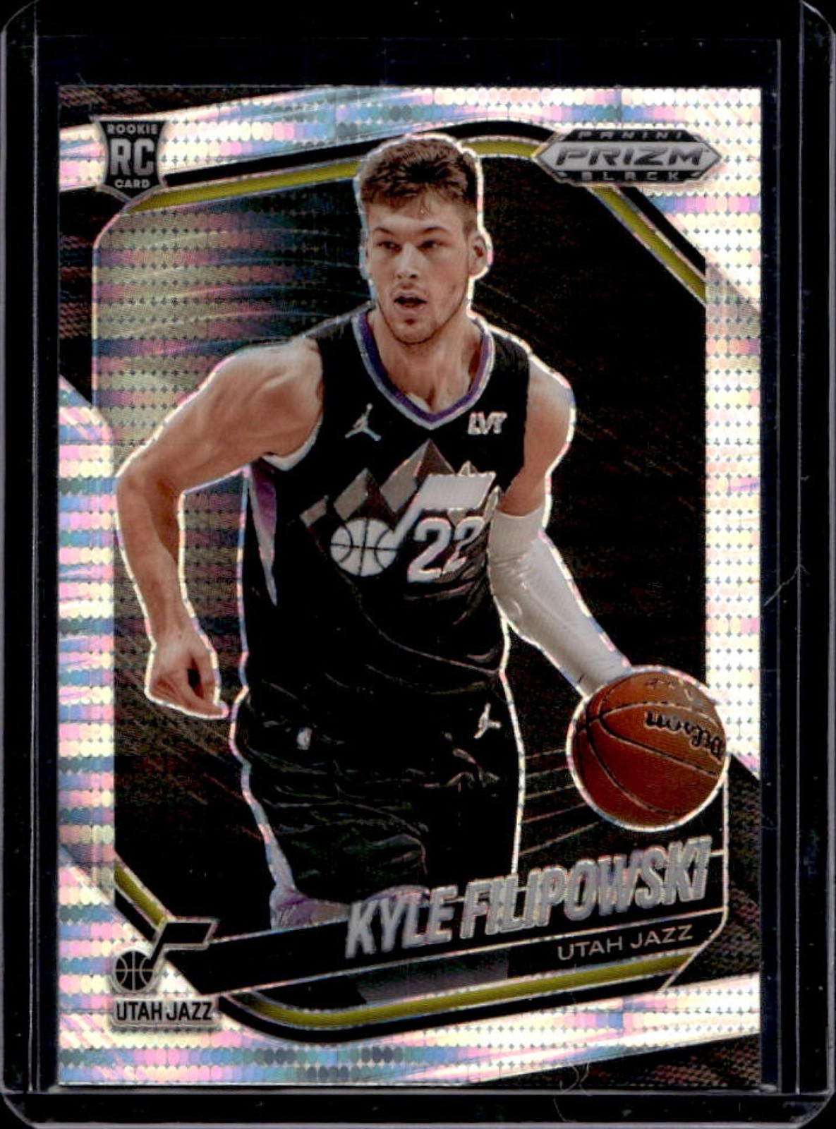 2024-25 Prizm Black Kyle Filipowski RC Pulsar Prizm Rookie #125 Jazz