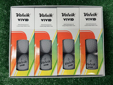 Volvik Golf Vivid Matte Finish Grey 3-Piece Golf Balls 1 Box of 12 balls , New