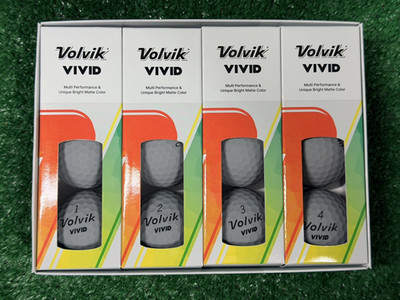 Volvik Golf Vivid Matte Finish Grey 3-Piece Golf Balls (1 Box of 12 balls), New