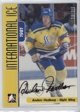 2006 In the Game-Used International Ice Signature Series Anders Hedberg Auto 4f5