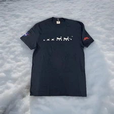 NASA JPL Mars Exploration Land Rovers Progression Tee Shirt Adult Small Blue NWT