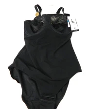 Wacoal Reshape Bodysuit Women 36DDD Black Moderate Control Shapewear Lace 801210