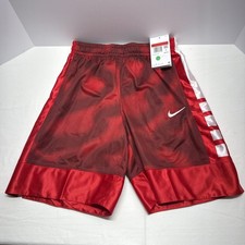 Nike Elite Boys YOUTH Red Basketball Dri-fit Shorts BBall Size Large-NWT