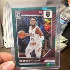 2024-25 Panini Donruss Optic Donovan Mitchell #91 Green Hyper Prizm /249