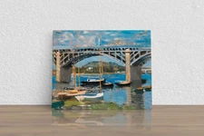 Claude Monet "The Bridge over the Seine" Canvas Print Wall Art Home Decor