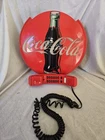 Vintage Coca Cola Wall or Table Phone 1996 Round Red Retro Kitchen 12"
