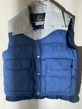 Vintage Men’s Puffer Vest Black Sheep Brand Size Large Made In USA 