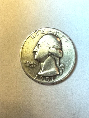 1951-D Washington Silver Quarter - Fine Condition