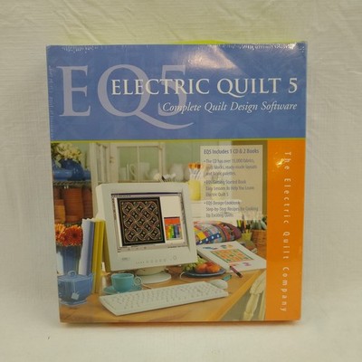 EQ5 Electric QUILT Company 5 Design Software CD & 2 Books Complete NEW SEALED!!