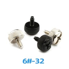 6 -32 Pitch 3.5mm Phillips Round Head Knurled Thumb Screws for PC Computer Case