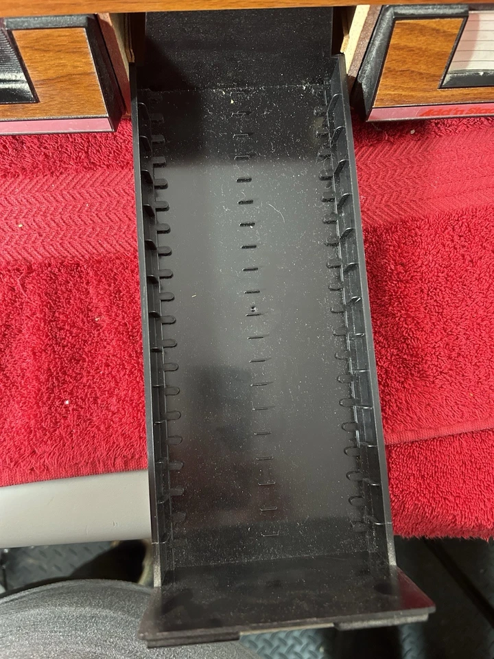 42 Cassette Tape 3 Drawer Add n Stac Storage Cabinet Case Organizer 12x16” Wood - Image 3 of 4