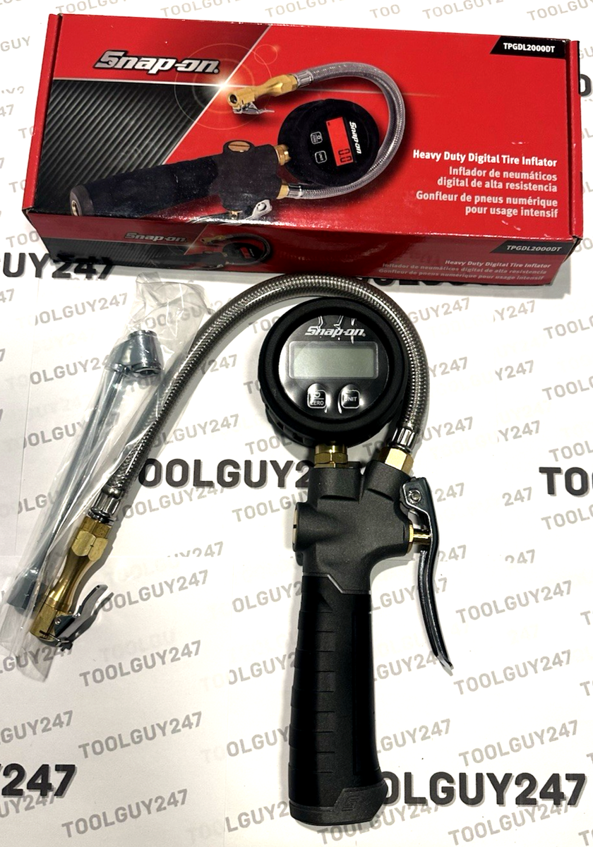 SNAP ON TPGDL2000 DT HEAVY DUTY DIGITAL TIRE INFLATOR GREY NEW