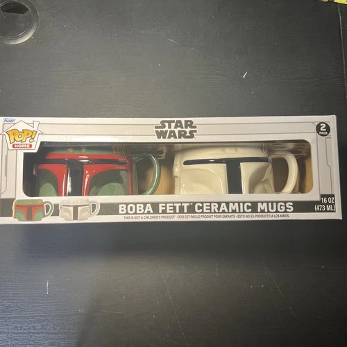 Funko Pop Home Star Wars Boba Fett & Stormtrooper Ceramic Mug Set. BIN D #771