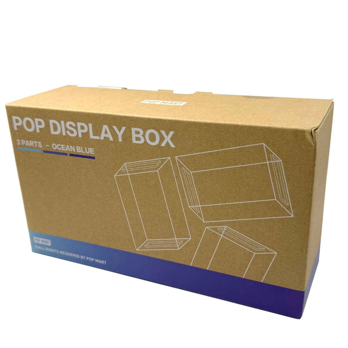ORIGINAL POP MART Acrylic Pop Display Box 3 Parts - Ocean Blue | eBay