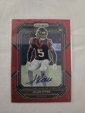 Jalen Pitre Panini Prizm Red Wave Auto Rookie Card 27/35