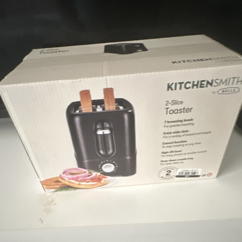 mainstays 2 slice toaster