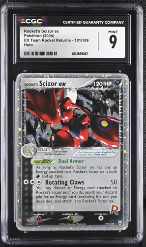 Rocket's Scizor ex graded CGC 9 for sale on eBay