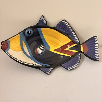 Ben Diller Humuhumunukunukuapua'a Trigger Fish Dish Maui Hawaii 2000 Signature