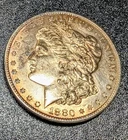 Uncirculated 1880-S San Francisco Mint Silver Morgan Dollar Beautifully Toned!!