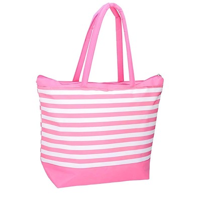 Fresh&cold, Leichte Strandtasche mit Reißverschluss geräumig, Rosa