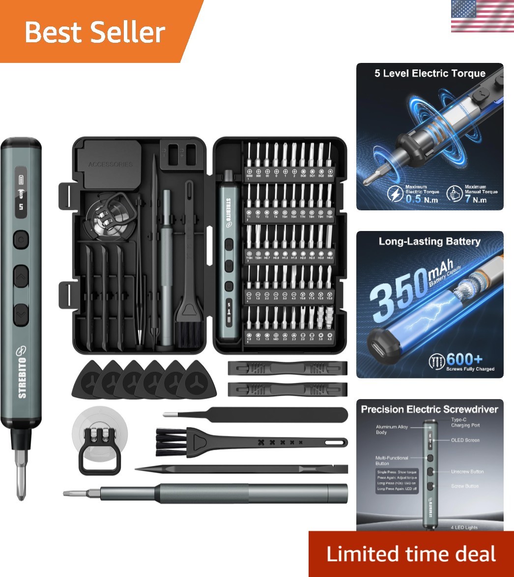 Mini Electric Screwdriver, 67 in 1 Electric Screwdriver Kit