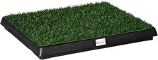 Image of Pawhut Indoor Pet Dog Toilet Mat Potty Tray Training Grass Restroom with Tray an
