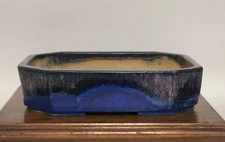 Unique Koyo Tokoname Glazed Bonsai Pot 9" 