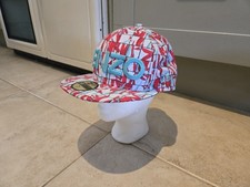 Kenzo New Era Colab 59 Fifty Baseball Cap Hat Orange White Size 7 1/2 - 59.6 CM