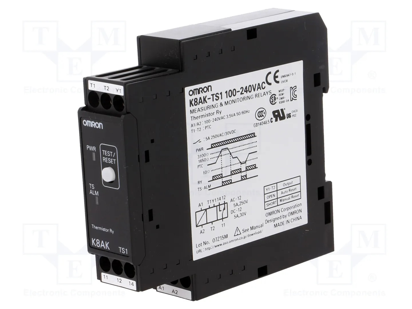 OMRON K8AK-TS1-100-240VAC Temperature monitoring relay