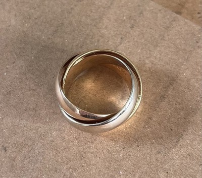 Vintage Cartier Trinity Ring XL Model 18k Sz 52 US size 6.25