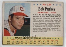 1963 Post Bob Purkey #134 09j5