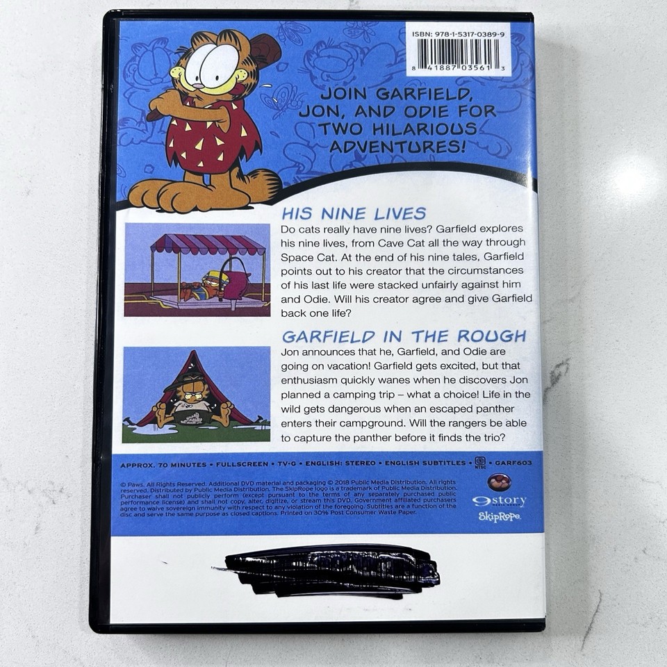 Garfield Nine Lives DVD Animated Cat Comedy Collection Plus Garfield | eBay