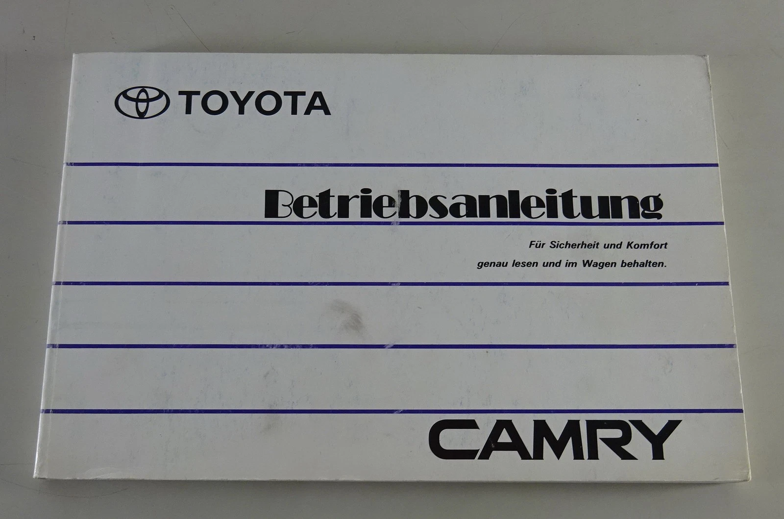 Toyota Camry SXV10 / VCV10 Owner’s Manual Operating Instructions 1993