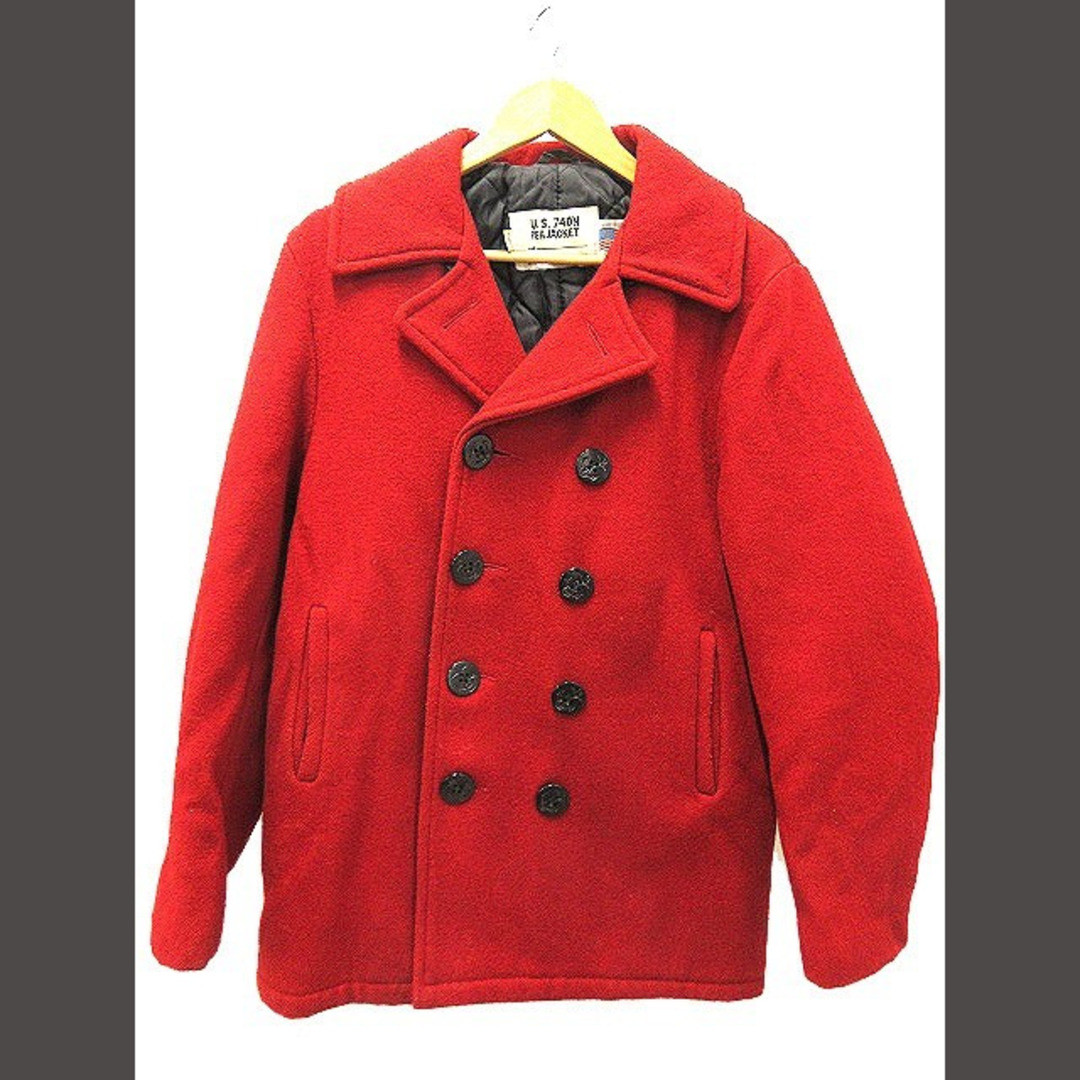 SCHOTT P-Coat 740N USA Outer 36 S Red Used SCHOTT P-Coat 740N USA Outer 36 S Red Used