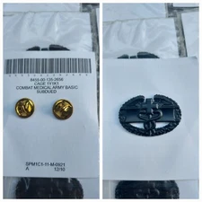 US Army Combat Medical Badge CMB Military Medic Badge  Insignia Hat Uniform Pin