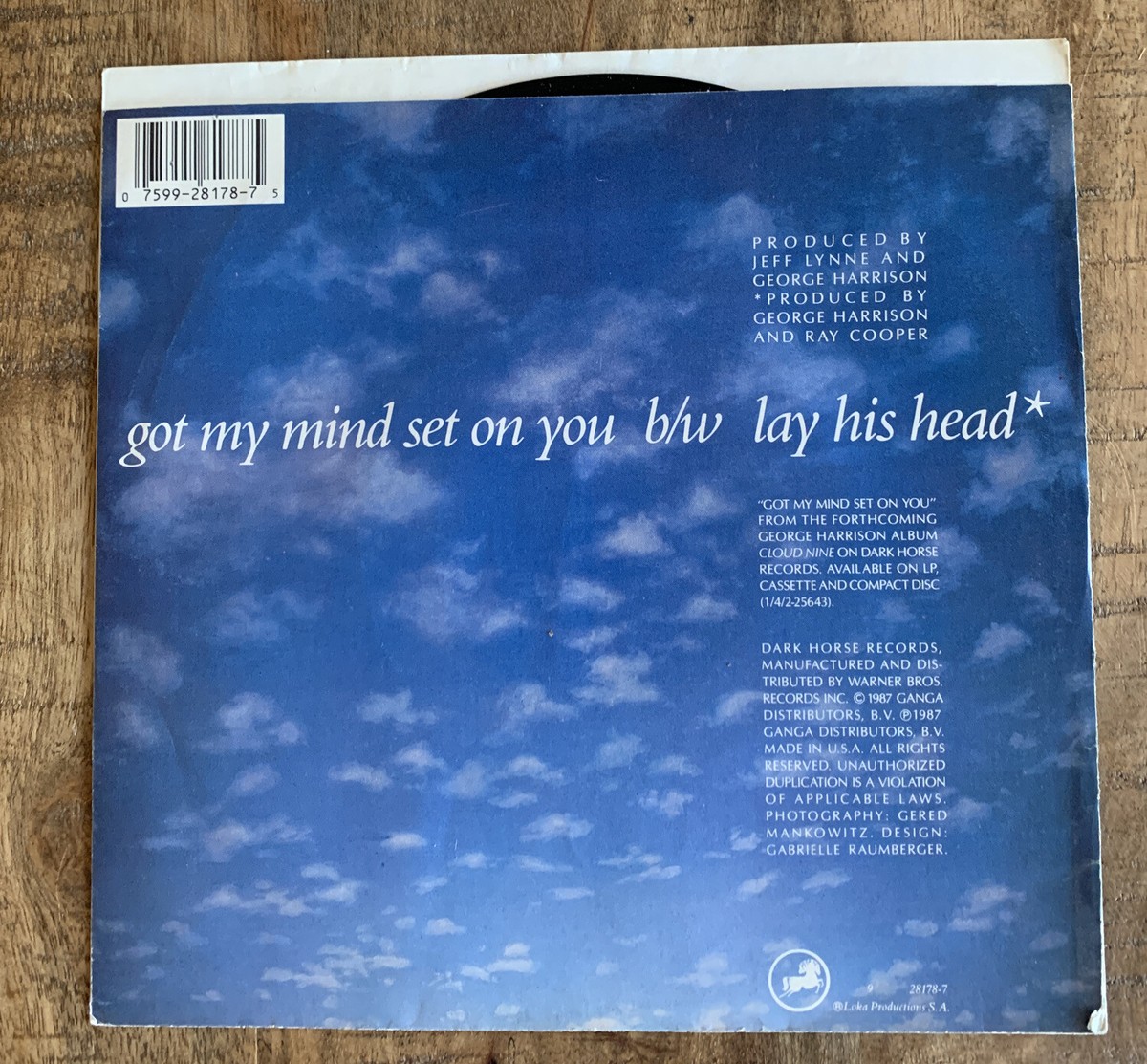 George Harrison Record 45 Got My Mind Set On You 28178 Lay His