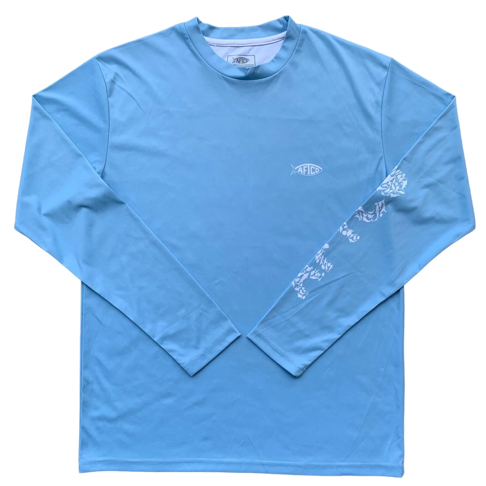 AFTCO Fishing Shirt Men's X Small Long Sleeve American Tackle Sportswear