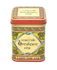 Scottish Breakfast Tea Blend 40g Celtic Knot Design Tin Loose Leaf India Ceylon