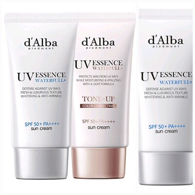 d'Alba Waterfull Essence TonUp MILD VEGAN Sun Cream 50ml SPF50+ PA++++