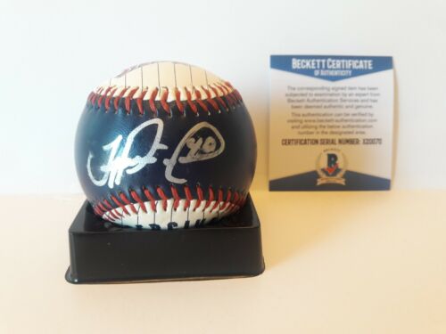 Troy percival Signed Anaheim Angeles Baseball Beckett World Series Champ MLB - Picture 1 of 6