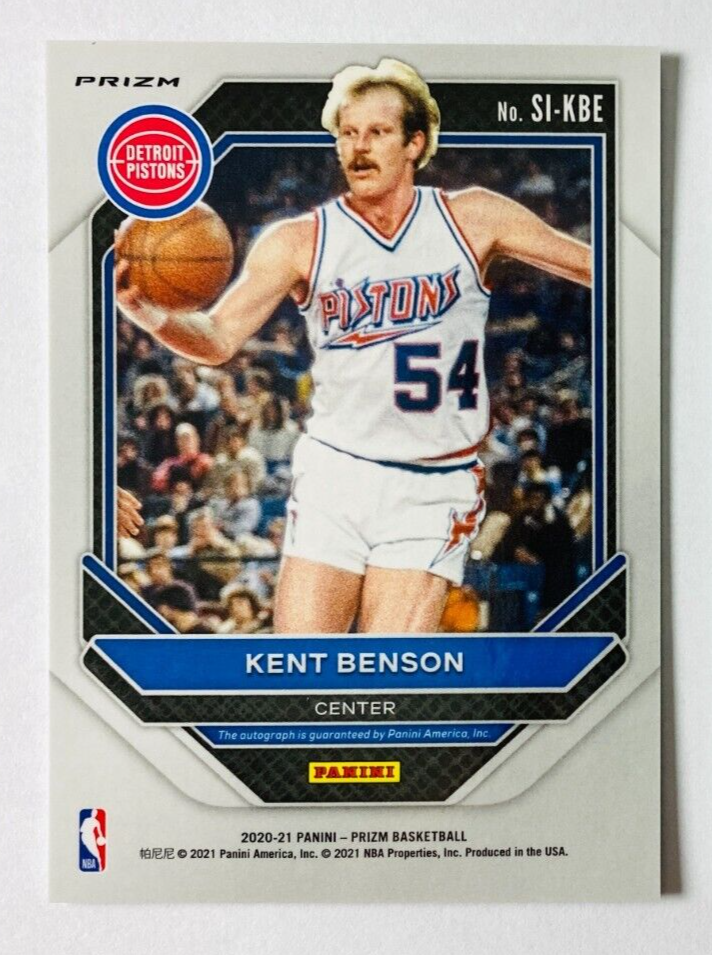 202021 Panini Prizm Kent Benson AUTO RC SILVER Prizm Signatures