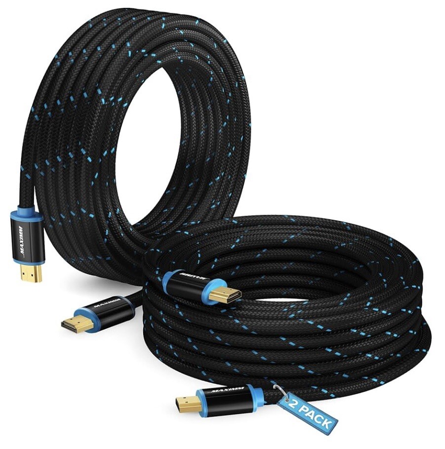 4K HDMI Cable 30ft 2-Pack - 18Gbps HDR 3D 2160p HDCP 2.2-image
