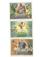 3 images advertising weighing card aspirin of the Rhône month gods April May ..