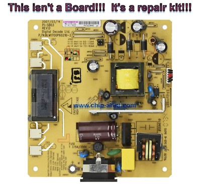 Repair Kit Capacitors For LCD ViewSonic VA903B Power Supply Board PI-SB03 Rev.D
