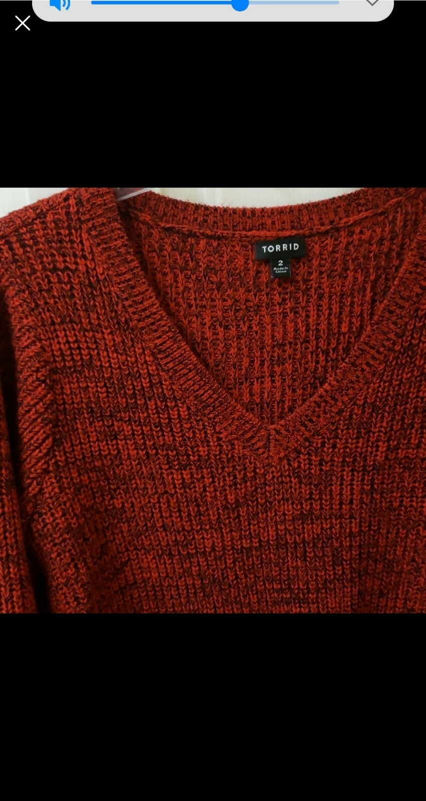 Torrid Red Knit Sweater With Split Sides Women's … - image 2